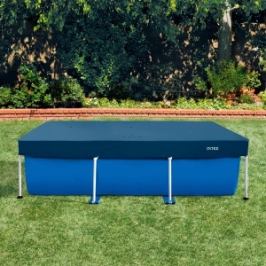 Husa pentru piscina Intex 2,6 m x 1,6 m cu prindere si gauri de drenaj - Img 2