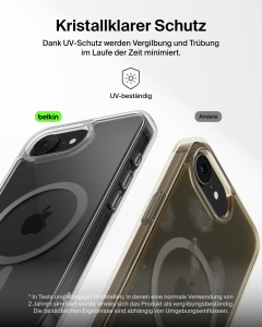 Husa pentru telefon Belkin SheerForce Clear Lite, ultraduna, MagSafe, transparenta - Img 4