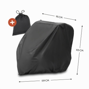 Husa protectie pentru bicicleta Hauck Faltgarage - Neagra, compatibila cu modele diverse - Img 7