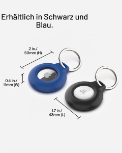 Husa protectoare impermeabila Belkin pentru Apple AirTag, neagra, 4 bucati - Img 5