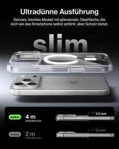 Husa Transparenta Belkin SheerForce Clear pentru iPhone 17 Pro, MagSafe, Antisoc - Img 8