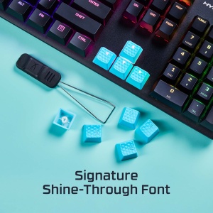 HyperX Rubber Keycaps Kit 19 Tasti Roz Texturate pentru Gaming - Img 3