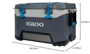 IGLOO Cooler BMX 52 albastru, stabil Thermobox 49 L, cutie izolata pentru camping, timp liber si munca - Img 9