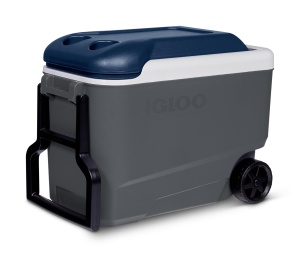 Igluo Maxcold 40 Roller Racitor pasiv cu roti, 38 litri, albastru, pentru camping, munca, timp liber si festivaluri