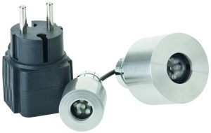 Iluminare subacvatica OASE LunaLed 9 buc - 2W, LED-uri alb rece, 10m cablu