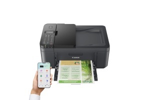 Imprimanta multifunctionala Canon PIXMA TR4755i, 4 in 1, negru, Wi-Fi, ADF 20 foi - Img 4