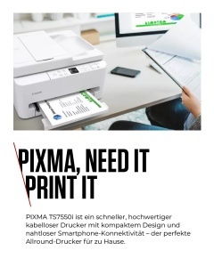 Imprimanta multifunctionala Canon PIXMA TS7550I, conectivitate WLAN, ADF 35 foi - Img 3