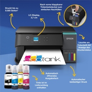 Imprimanta multifunctionala Epson EcoTank ET-2955, A4, WLAN, duplex - Img 2