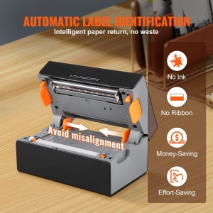 Imprimanta termica VEVOR Bluetooth 300DPI recunoastere automata etichete USB si Bluetooth - Img 6