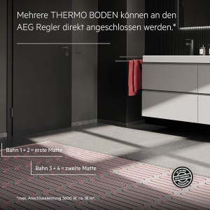 Incalzire electrica pentru podea AEG TBS TC 2005, 5 m, 200 Wm, set complet - Img 3
