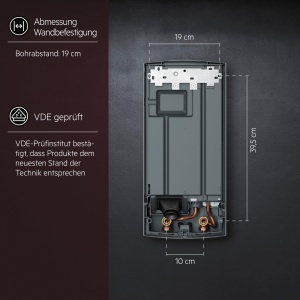 Incalzitor de apa instantaneu AEG DDLE EASY 18 kW, 2 temperaturi fixe, 400V - Img 6