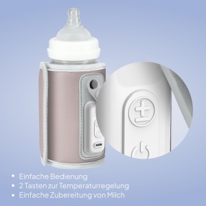 Incalzitor portabil pentru biberoane LIONELO Thermup Go, USB-C, 5 temperaturi - Img 2