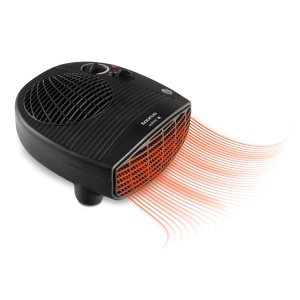 Incalzitor Taurus | TFH-3001 | 2000 W | 2 setari de caldura | Functia ventilator | Termostat reglabil | Sistem de securitate | Design compact | 26 x 25 x 10 cm, Negru - Img 1