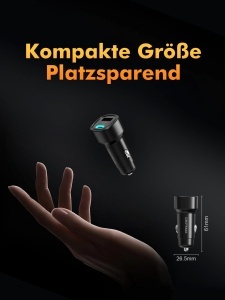 Incarcator auto GRIFEMA GD511, 48W, USB-C si USB-A, compact - Img 7