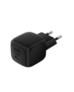 Incarcator compact USB-C Belkin 45W, rapid, pentru iPhone, Samsung, negru