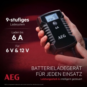 Incarcator de baterii AEG LD 6.0, 612V, 6A, 9 trepte de incarcare, negru - Img 2