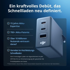 Incarcator GaN DJI Power 140W cu cablu 7A si display digital - Img 2