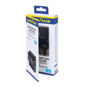 Incarcator Goodyear 220V 5 Porturi 3 USB 2 USB-C, 65W, Compact - Img 3