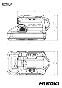 Incarcator HiKOKI UC18DAW4Z, 18V, 3.5A, USB - Img 2