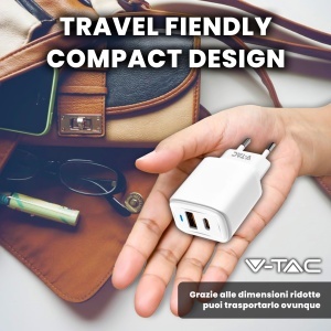 Incarcator rapid V-TAC 20W USB-C, compact, pentru iPhone si Samsung - Img 8