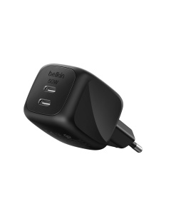 Incarcator USB Belkin 50W cu 2 Porturi USB-C, Compact, Negru