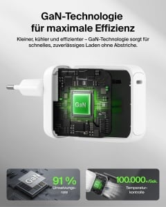Incarcator USB C Belkin BoostCharge 100W, Alb, cu cablu de 1,5m - Img 3