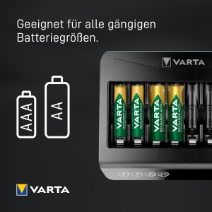 Incarcator VARTA LCD pentru acumulatori AAAAA, capacitate 8 acumulatori, design compact - Img 5