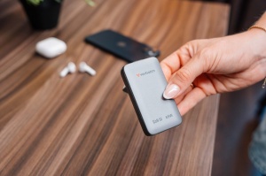Incarcator Verbatim Essentials Slim GaN 65W, 2 USB-C, Gri - Img 4