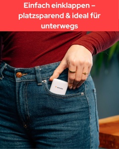 Incarcator Verbatim FoldnGo 65W GaN, 2x USB-C, Alb, Compact - Img 5