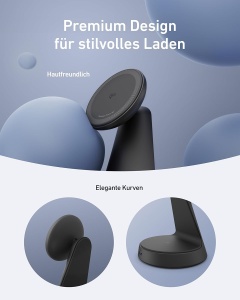 Incarcator wireless Anker MagGo 2-in-1, 15W, design elegant, compatibil cu iPhone si AirPods - Img 5