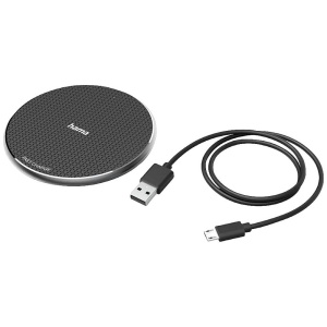 Incarcator wireless Hama, 10W, negru, pentru smartphone-uri