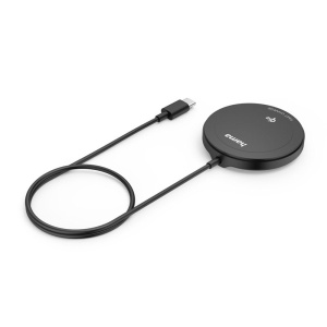 Incarcator wireless Hama Qi 15W, negru, design elegant, compatibil cu MagSafe - Img 3