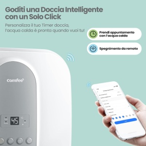 Incazitor de apa electric Comfee D30-15EVG1U, 30 L, alb cu gri, compact - Img 3