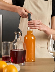 Inchizatori pentru sticle Zyliss, 2 bucati, silicon, gri, rezistenti la scurgeri - Img 4