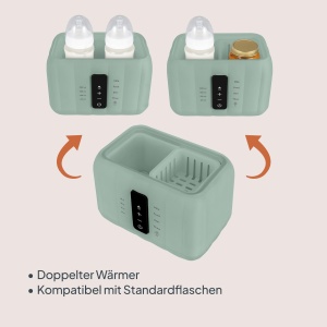 Incubator pentru sticle LIONELO Thermup Duo 6-in-1, pentru 2 sticle, sigur si eficient - Img 5