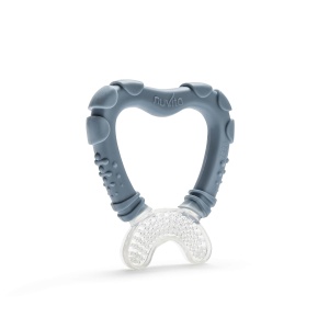 Inel de dentitie Nuvita 7006, pentru copii de la 4 luni, culoare pastel albastru
