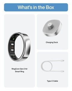 Inel Inteligent RingConn Gen 2 Air, Ultra-slim, 10 Zile Autonomie, Waterproof - Img 9