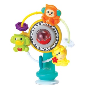 Infantino Jungle Riesenrad Jucarie Interactiva pentru Bebelusi BPA-Free cu Ventuza si Muzica