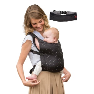 Infantino Zip Reise Babytrage 2-in-1 Negru Ergonomic 36-18 kg