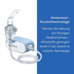 Inhalator Beurer IH 60, portabil, cu acumulator reincarcabil, albastru - Img 3