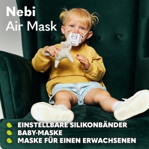 Inhalator LIONELO Nebi Air Mask, 6 ml, pentru copii si adulti - Img 4