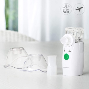 Inhalator medisana IN 525 pentru deplasare, inhalator mobil cu mustiuc si masca pentru adulti si copii, inhalator nebulizator pentru raceli sau astm cu accesorii suplimentare - Img 4