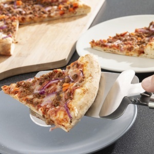 InnovaGoods - Taietor de pizza 4 in 1 Otel inoxidabil Inovator si functional Usor de curatat Economiseste timp si efort Argintiu Otel inoxidabil - Img 6
