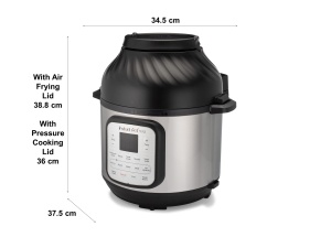 Instant Pot Duo Crisp + Air Fryer 11 in 1 Multicooker electric 7.6 L - Oala sub presiune, Friteuza cu aer, Aragaz lent, Abur, Deshidratator cu gratar, Pastrati la cald si coaceti, otel inoxidabil - Img 8