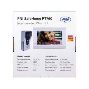 Interfon video PNI SafeHome PT750 WiFi HD, 2MP, 7 inch, doua cai comunicare - Img 6