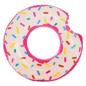 Intex 56265NP - Inel gonflabil de inot Rainbow Donut Vinil Multicolor 94x23 cm - Img 1
