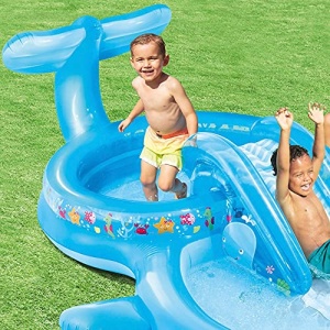 Intex 57176NP - Centru de joaca gonflabil balena vinil albastru 373x234x99 cm - Img 4