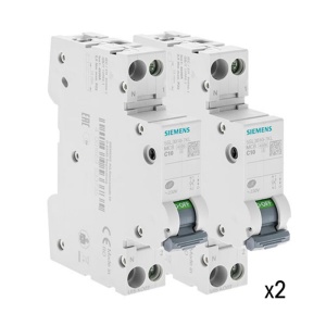 Intrerupator de protectie SIEMENS, 10 A, 2 bucati, faza neutru - Img 4