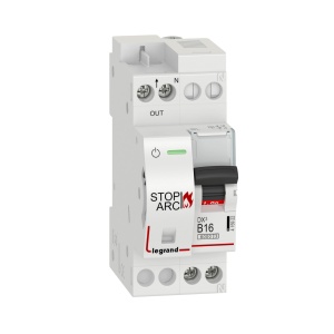 Intrerupator de siguranta Legrand DX3 AFDD, 16A, 6kA, 1PNR