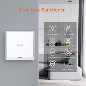 Intrerupator Inteligent Tenda SS3, 2.4 GHz, Dimmabil, Control Vocal - Img 3